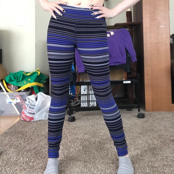‼️2 for $20‼️ Calvin Klein striped leggings - Picture 1 of 16